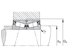圓錐滾子軸承 JK0S030, 整體圓錐滾子軸承，單側(cè)唇密封，直徑系列 0