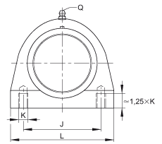 直立式軸承座單元 RSHEY35-TV-VA, 塑料軸承座，內(nèi)圈帶平頭螺釘?shù)耐馇蛎媲蜉S承，耐腐蝕設(shè)計，R 型密封