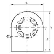液壓桿端軸承 GF45-DO, 根據(jù) DIN ISO 12 240-4 標(biāo)準(zhǔn)，帶焊接面，需維護(hù)